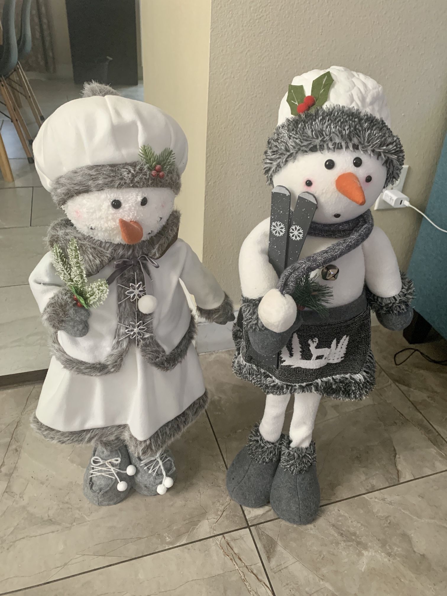 Christmas Snow Man Couple