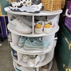 Montauk 16 Pair Revolving Shoe Storage Rack Carousel