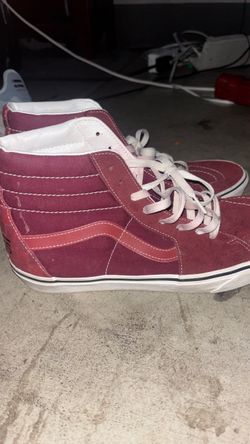High top maroon vans size 12