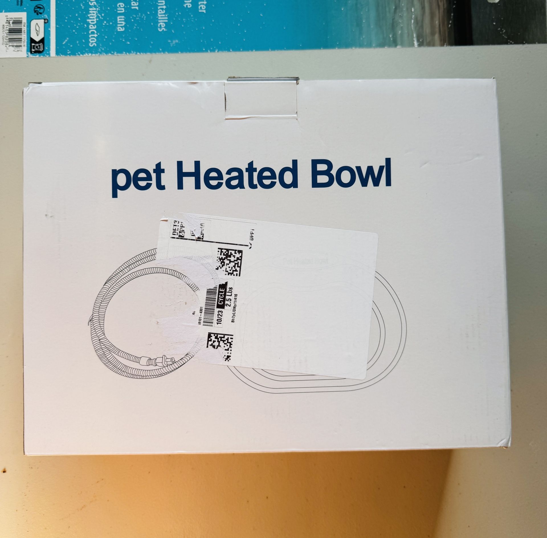 Heated Pet Bowl – Electric Bowl for Dogs/Cats, Prevents Freezing (Outdoor/Indoor)