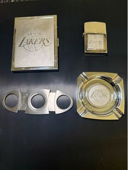 Lakers Stainless Steel Cigarette/Cigar Set
