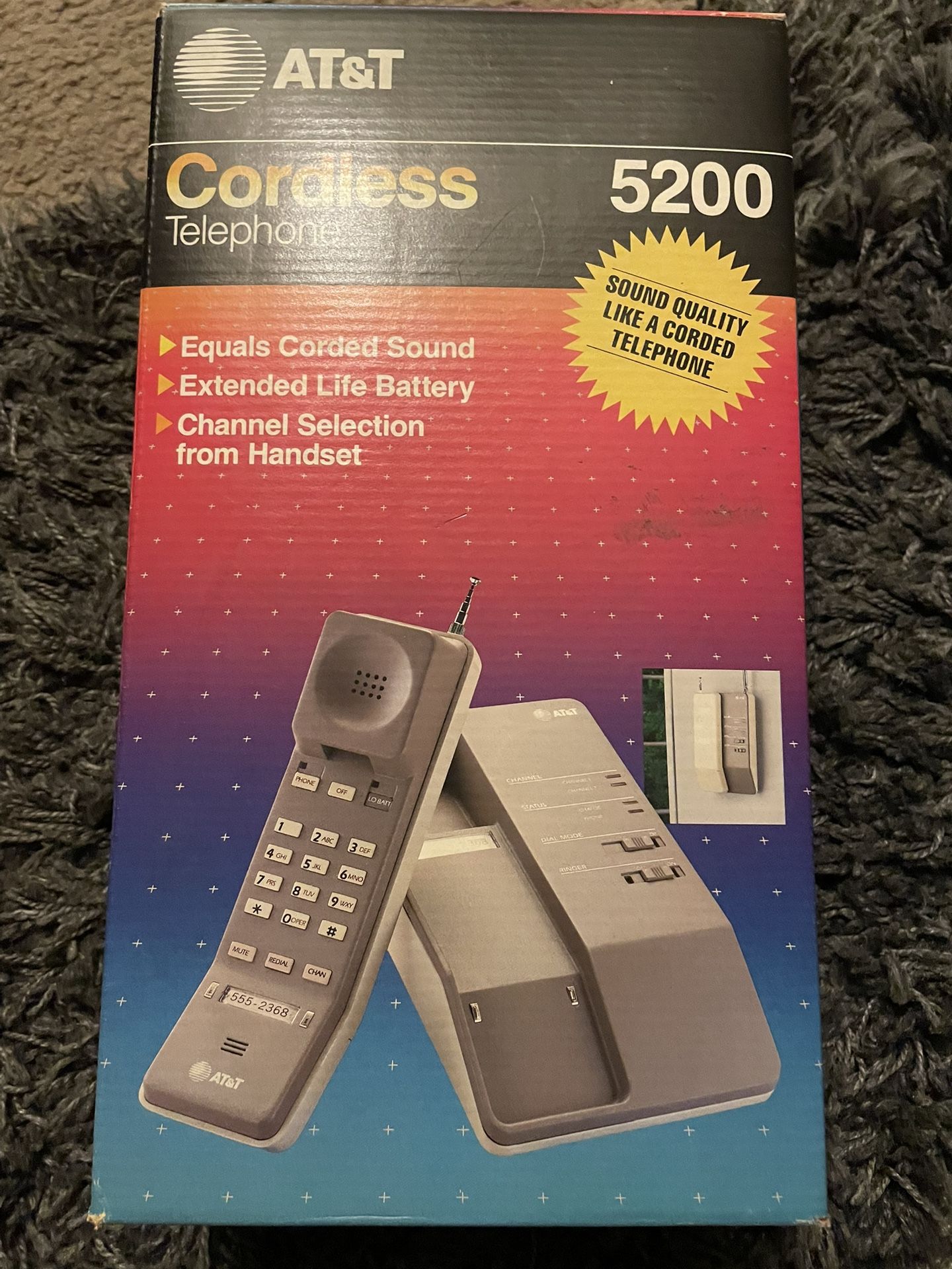 🔥At&T Cordless Telephone 5200 For Sale Rare