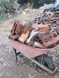 Eucalyptus Firewood  , $20. Wheelbarrow Load