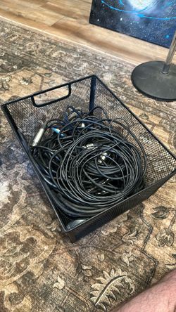 A ton of XLR cables & 1/8 cable splitters & Extensions