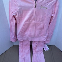 Girls Juicy Couture Velour Outfit Set