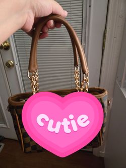 Checkered small tote