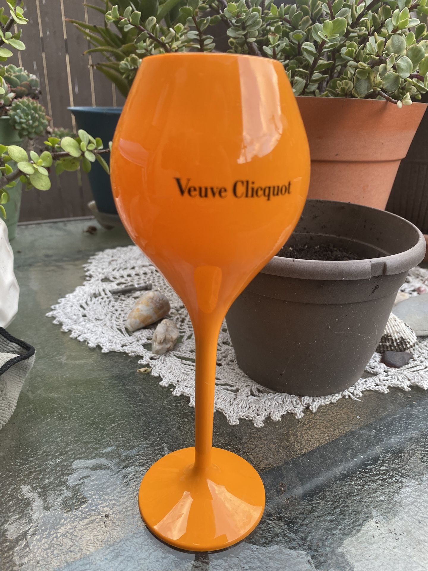 Veuve Clicquot Acrylic Plastic Champagne Flute New 