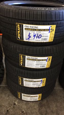 235/40/19 pluspro rancing 🛞new