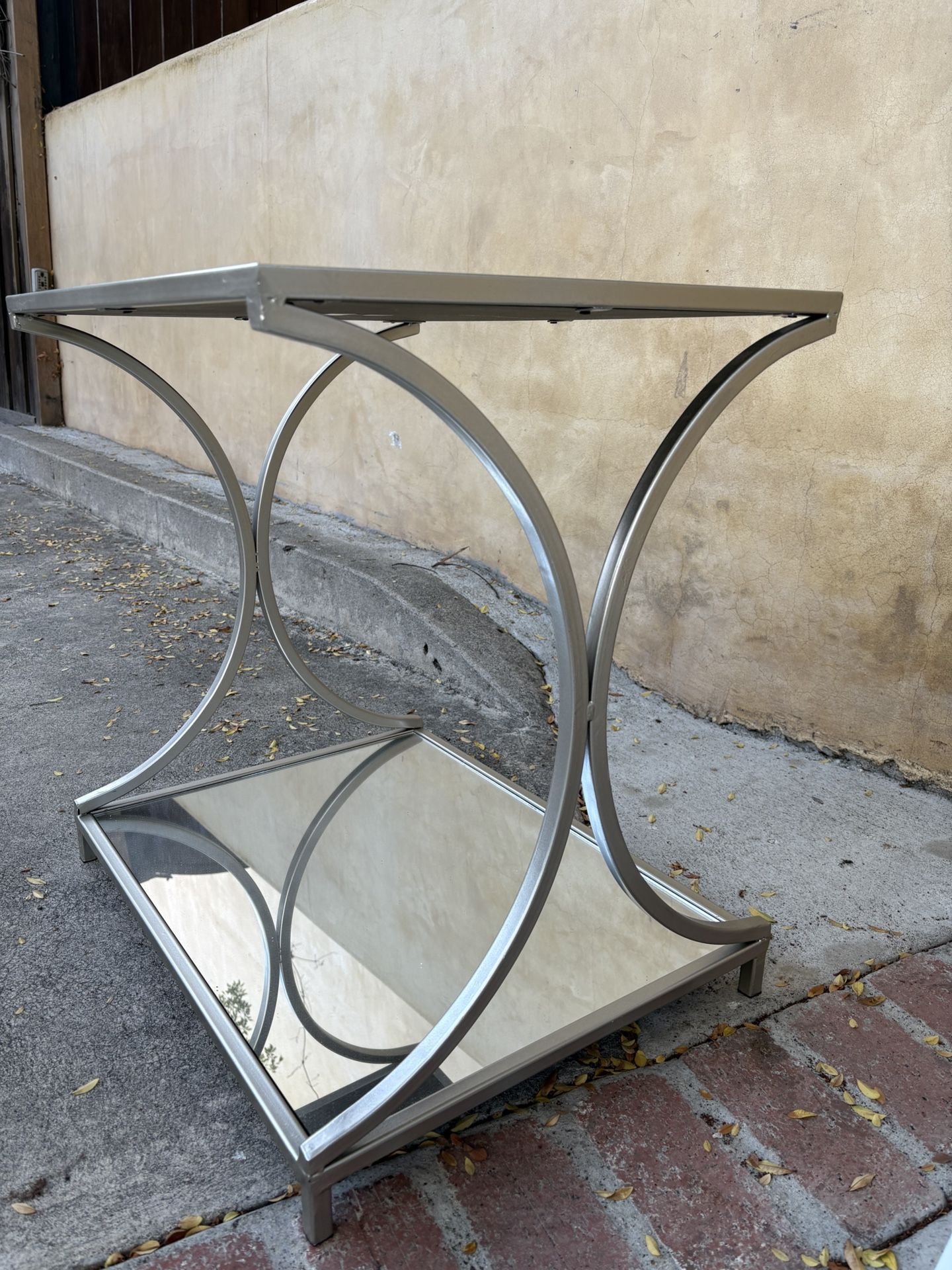 Mirrored Glass Table