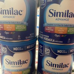 Blue Similac Milk.