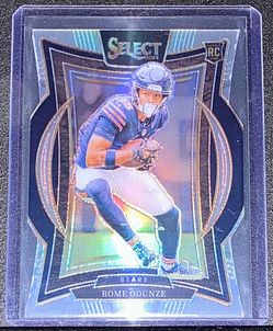 2024 Panini Select Rome Odunze Rookie Concourse Silver Prizm Die-Cut