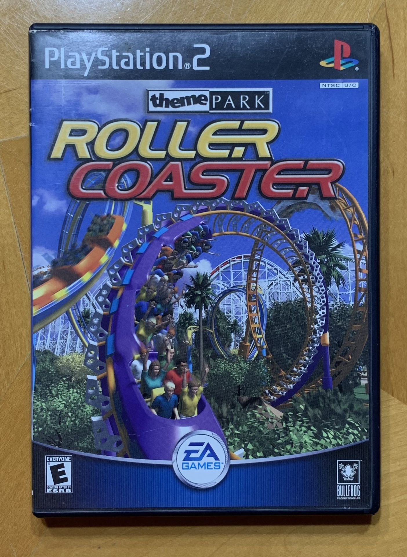 Theme Park Roller Coaster Sony PlayStation 2 Video Game