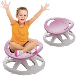 Sensory Spinning Chair,with Double Armrests 360° Spinning PE Material Easy to Carry Spin Seats for Autistic Children Relief Motion Sickness 