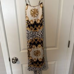 Forever 21 Baroque Leopard Print Slip Dress