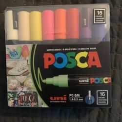 Brand New Posca Markers - Pack Of 16 PC-5m