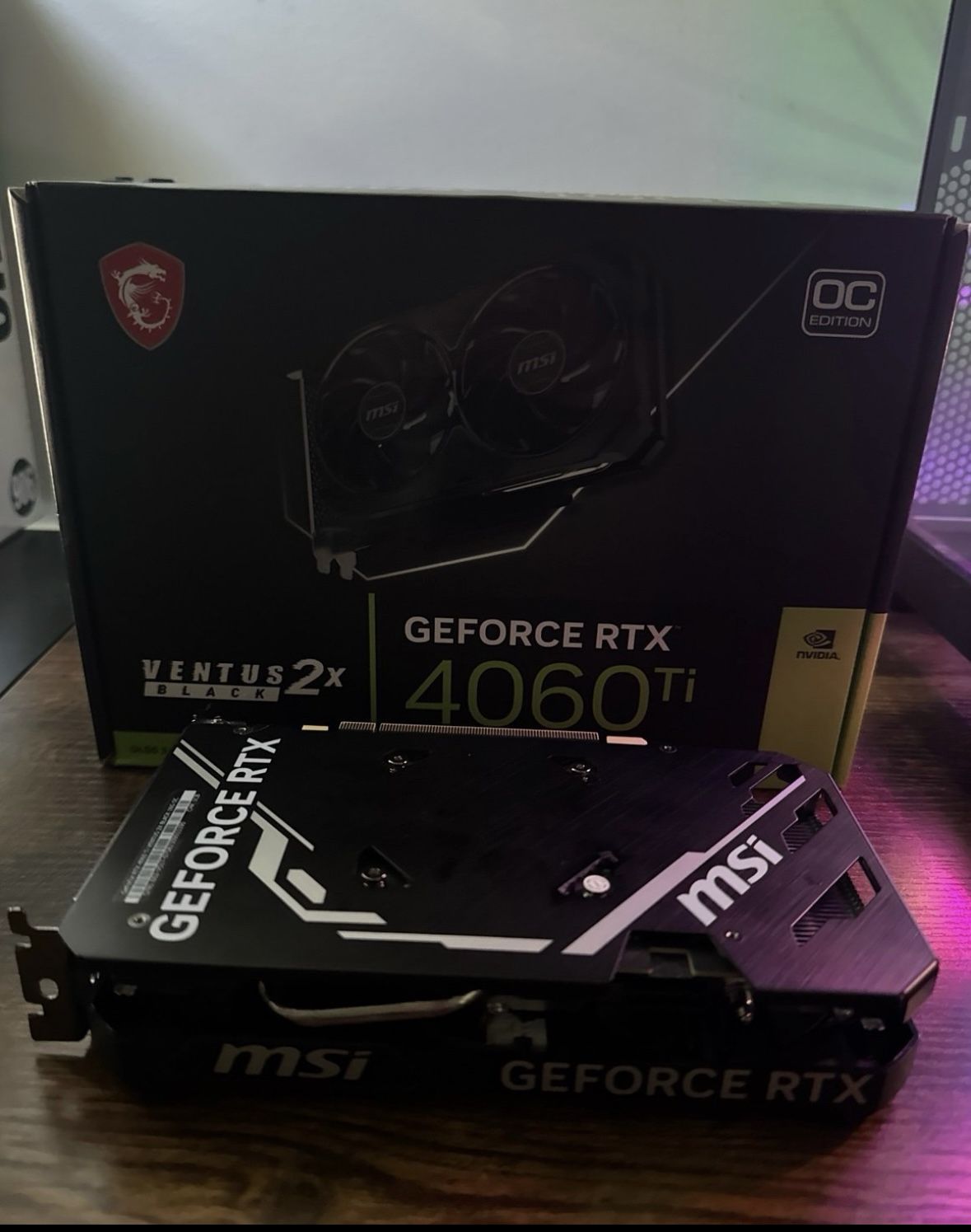 MSI RTX 4060 TI VENTUS X2 BLACK 16GB