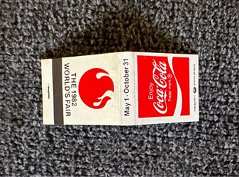 #79-1982 World's Fair Coca-Cola Matchbook