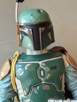 Boba Fett Star Wars Talking Action Figure 14” Disney Store 2014 Works Great