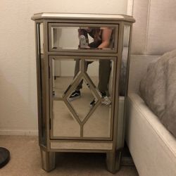 Mirrored Nightstand