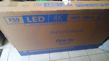 New in box 50-inch Insignia F50 series LED 4K UDH Smart Fire TV