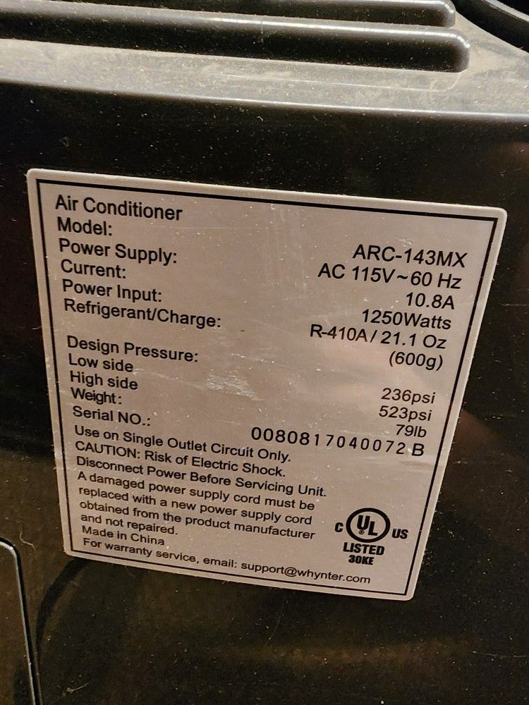 14,000 BTU portable Air Conditioner