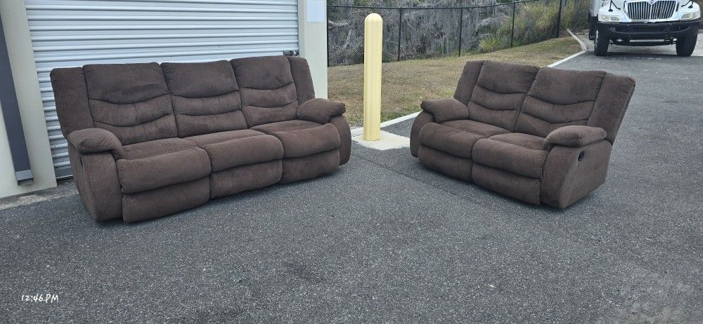Sofa and lovesofa Recliner set (DELIVER OPTION)