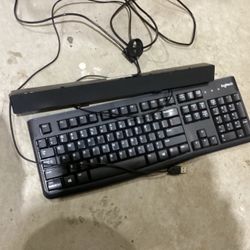 Keyboard and speaker