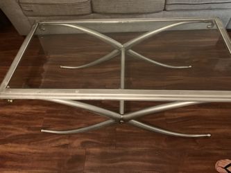 Clear Steel Table 