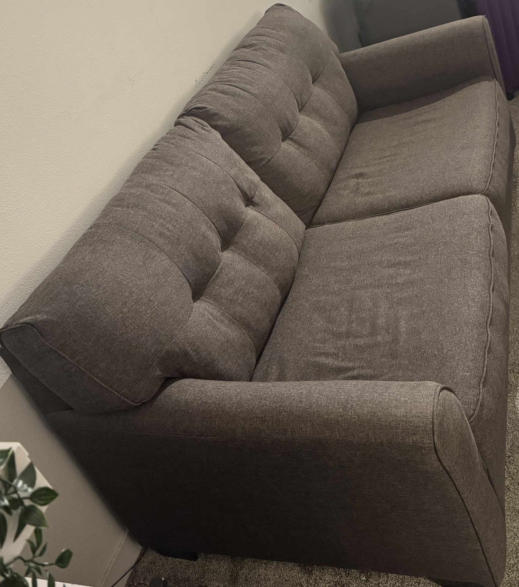 Modern Gray 2-Seater Sofa – Great Condition!