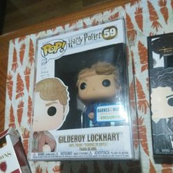 Funko Pop Harry Potter #59 Gilderoy Lockhart Barnes& Noble Exclusive With Soft Acrylic Case. Mint Condition NIB