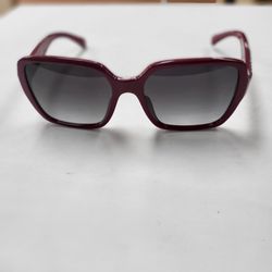 Chanel Burgundy Square Frame Sunglasses