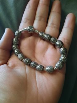 PANDORA Silver Bracelet Plus 16 Charms