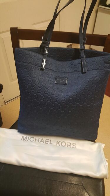 Original Michael Kors tote bag dark blue
