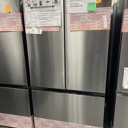 32 cu. ft. Mega Capacity 3-Door French Door Refrigerator with Dual Auto Ice Maker in Stainless Steel