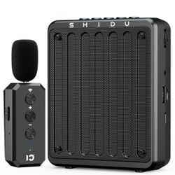 SHIDU 20W Voice Amplifier Wireless Lavalier Microphone Bluetooth Voice Amplifier 