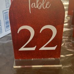 Table Numbers