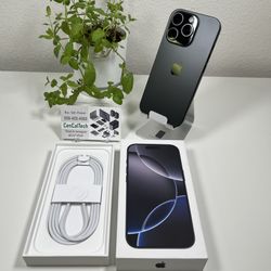 New iPhone 16 Pro 256gb At&t and Cricket Carrier Open-box