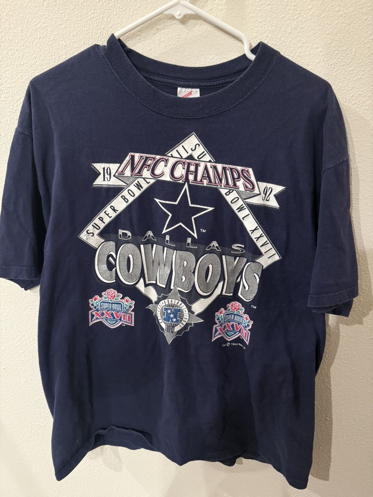 1992 Dallas Cowboys NFC Championship Vintage Shirt
