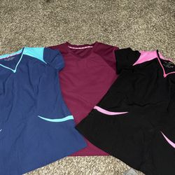 3 Pack Heart & Soul Scrub Tops 