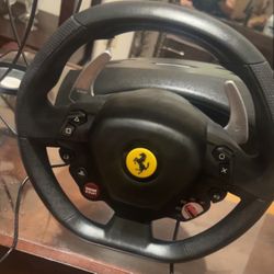 Thrustmaster Steering wheel and Pedal set - (Compatible with any PS console)