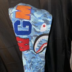 BAPE Blue Fire Camo Hoodie M *RARE*