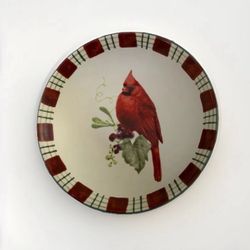 Lenox Holiday Red Canary Bowl Holly Winter Season Everyday 4.5 Inches