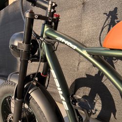 2000 Watt (Dual Motor/AWD/2x2) Electric Bike w/Large Rear Basket, Dual Rider Capable