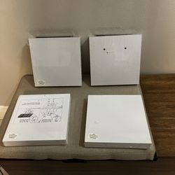 4 Floating White Wall Shelves 