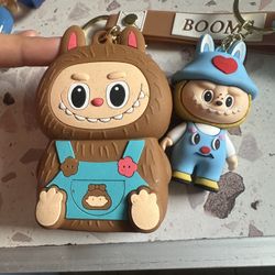 Labubu Doll Key Chain Double Trouble 