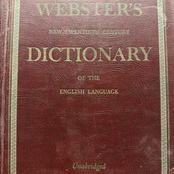 Webster’s New Twentieth Century Dictionary Of The English Language - 1953 Edition Unabridged