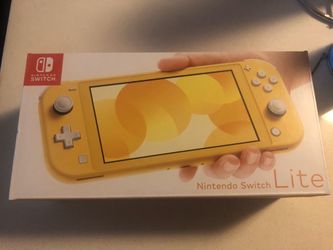 Nintendo switch lite yellow sealed never opened