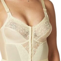Carnival Longline Front Closure Soft Cup Wire Free Bra Corset