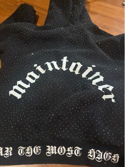 Black hoodie rhinestones