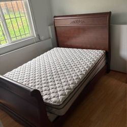 Queen Size Bed Frame With Mattress And Box Spring 
